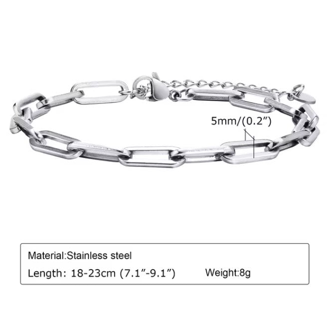 'de Modern' Bracelet Stainless Steel for Men, Woman