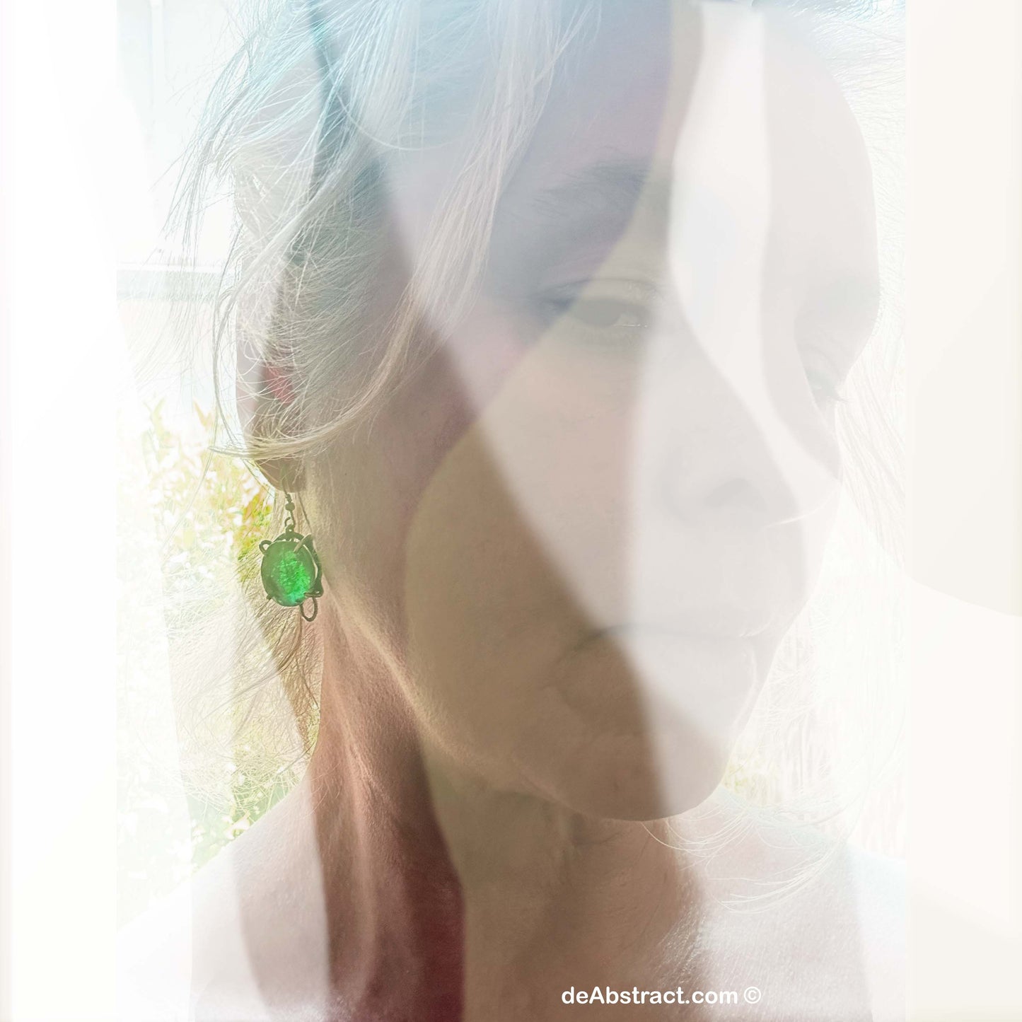 'de Emerald' Ring - Sterling Silver 925, handmade ring, forged and hammered