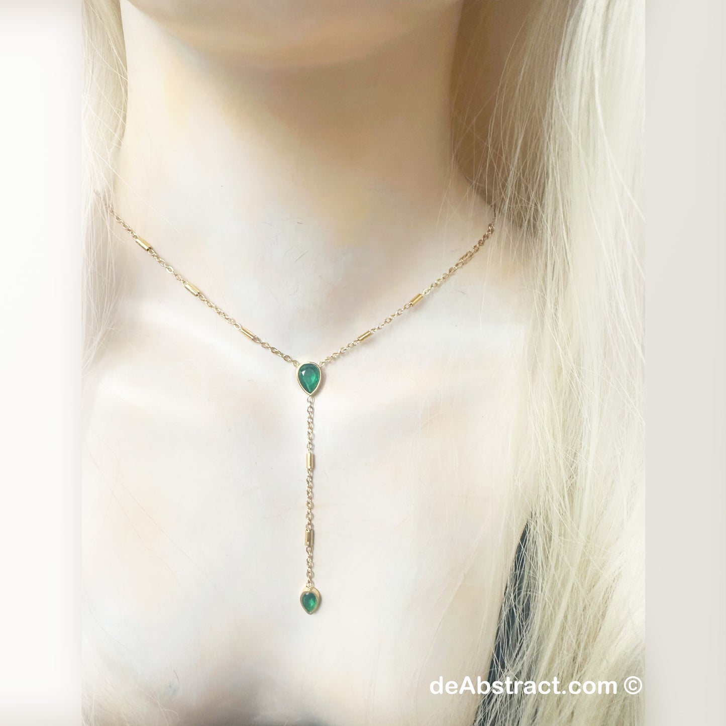 'de Green Drops' Necklace