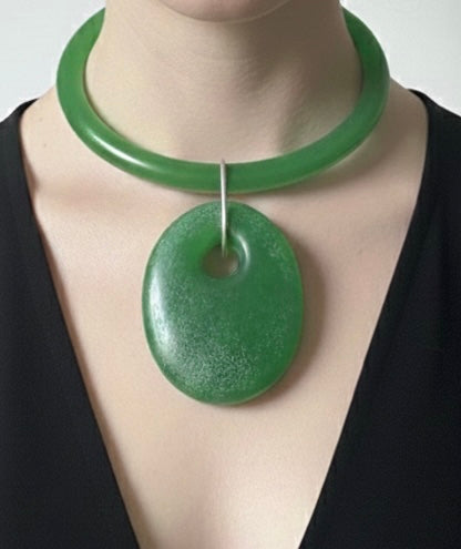 Flow Necklace in Green