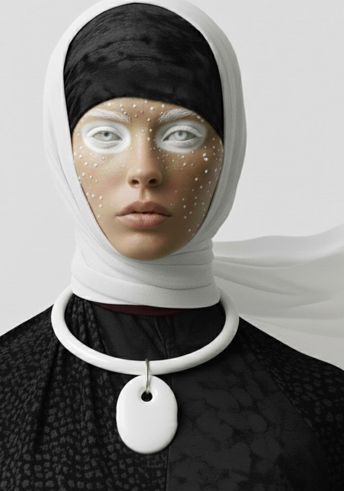 Flow Necklace in White