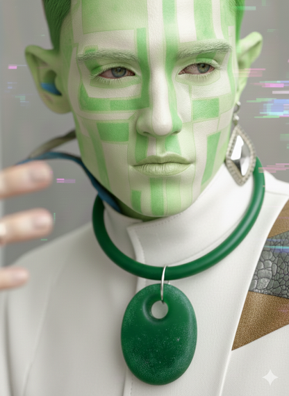 Flow Necklace in Green