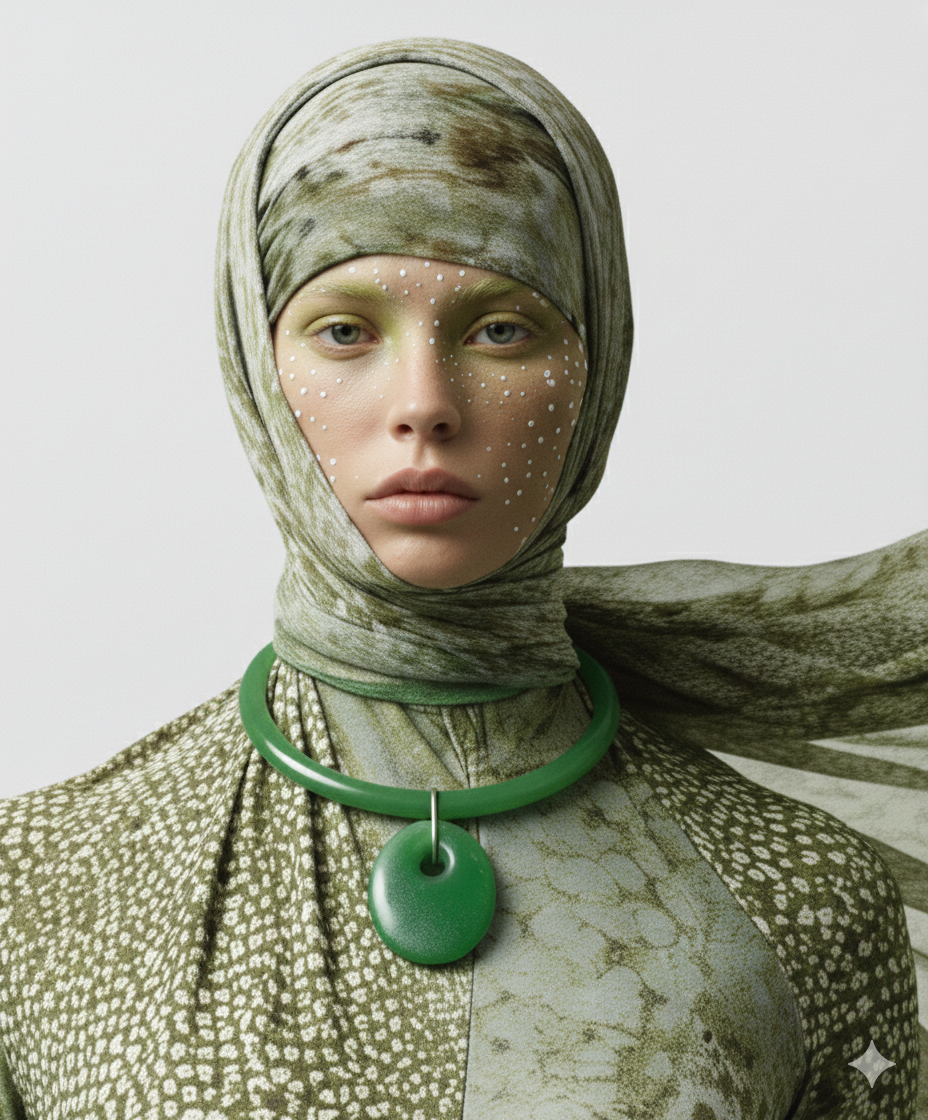 Flow Necklace in Green