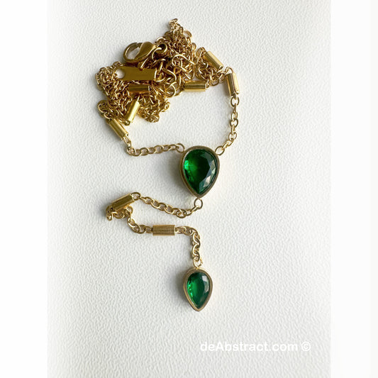 'de Green Drops' Necklace