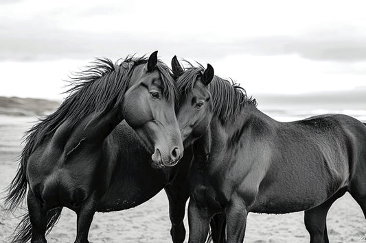 Black Horses — Digital Poster | Fine Art
